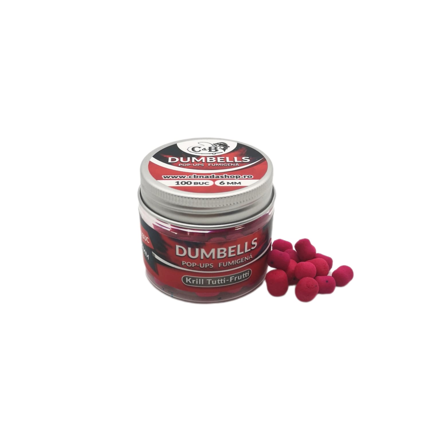 Dumbells Pop-ups Fumigena Krill Tutti-Frutti 6mm 100 Buc.
