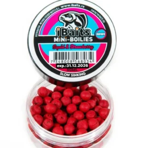 MINI BOILIES 8MM SQUID & STRAWBERRY SLOW SINKING