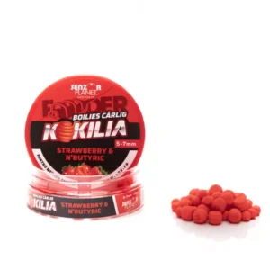 BOILIES KOKILIA METHOD FEEDER PENTRU CARLIG STRAWBERRY & N'BUTYRIC 5-7mm 30g